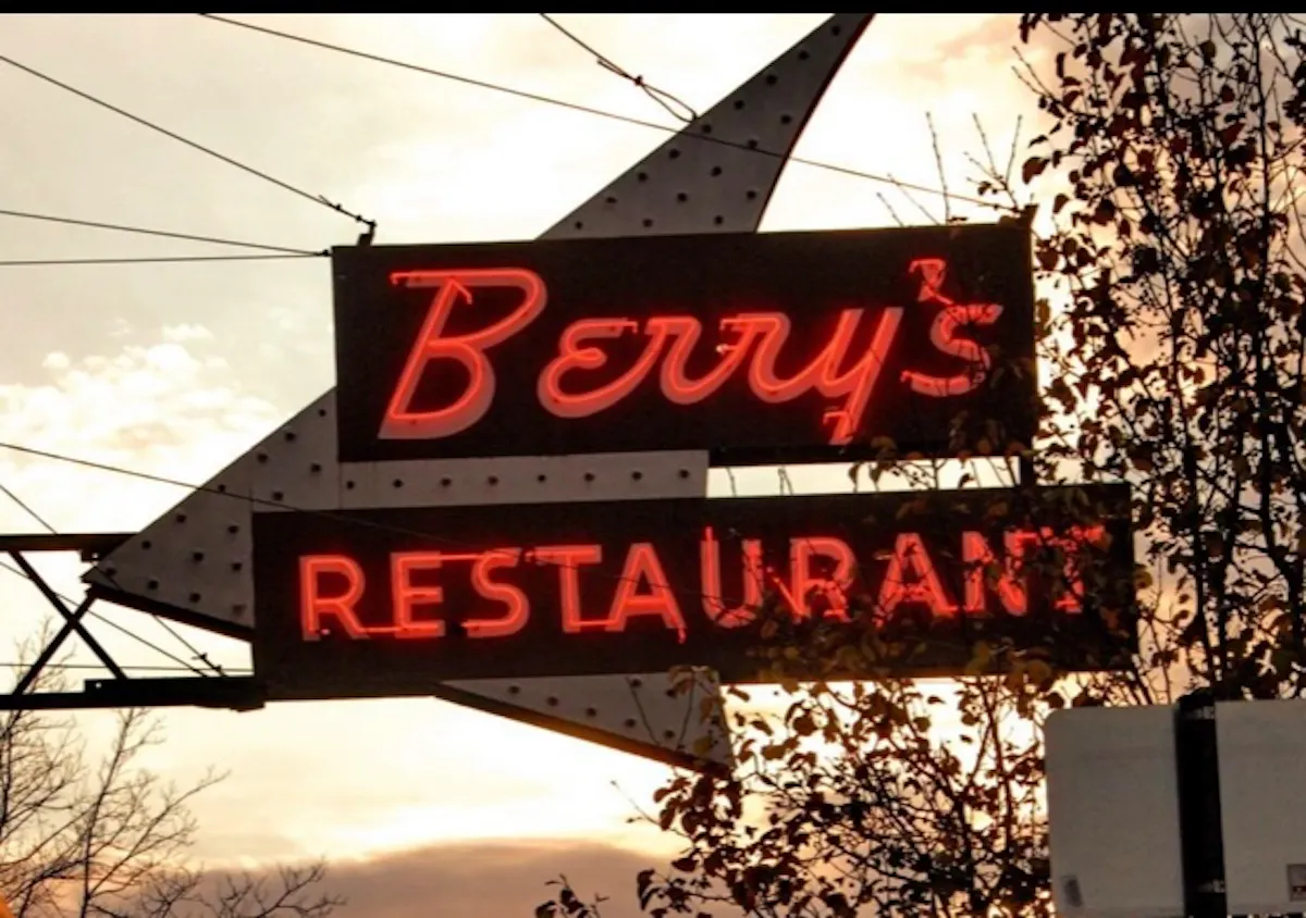 a sign above a store